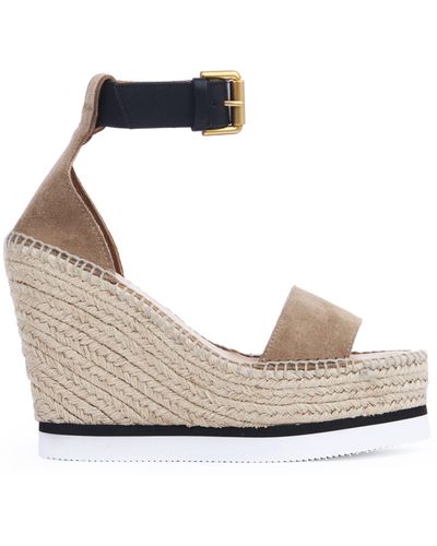 See By Chloé Glyn Espadrille Wedge - White