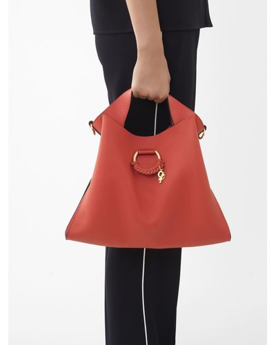 See By Chloé Joan Small Top Handle Bag - Red