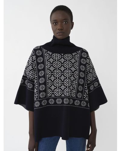 See By Chloé Poncho-like Sweater - Blue