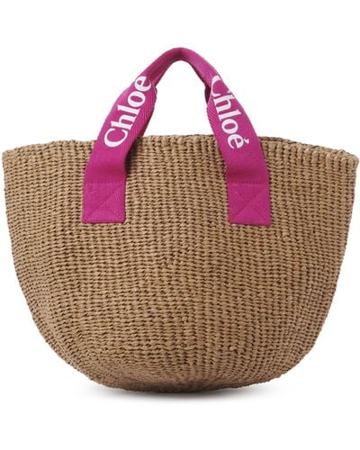 Chloé Basket Bag - Pink