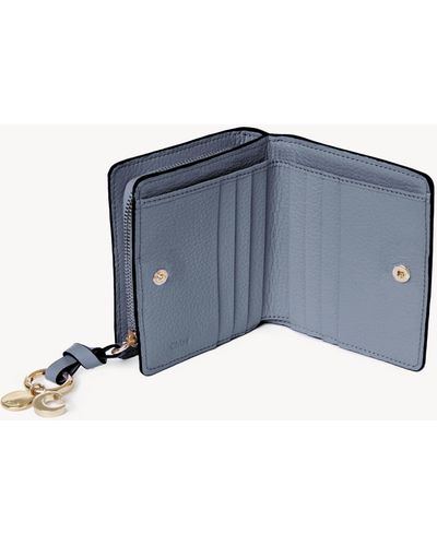 Chloé Alphabet Compact Wallet - Blue
