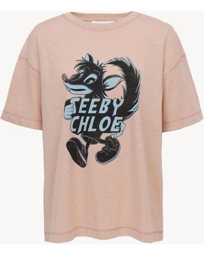 See By Chloé Printed Flamé T-shirt - Pink