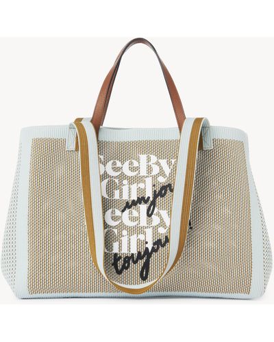 See By Chloé See By Girl Un Jour Tote - Natural