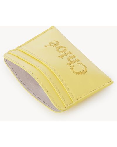 Chloé Chloé Sense Card Holder - Yellow