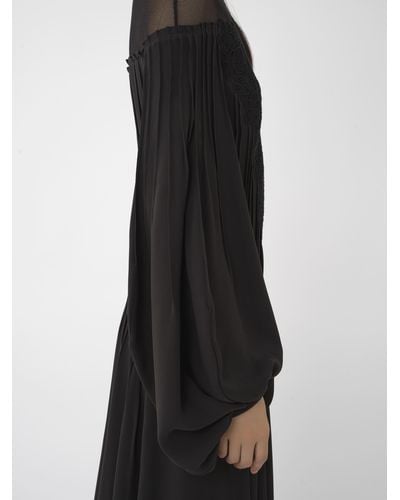 Chloé Embellished Evening Dress - Black