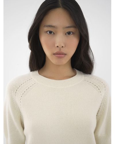 Chloé Short-sleeve Sweater - Natural