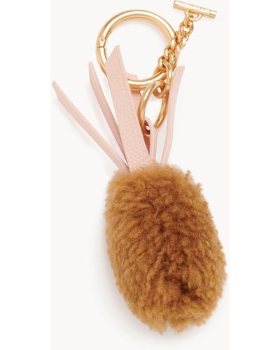 See By Chloé Woven Pineapple Key Ring - Brown