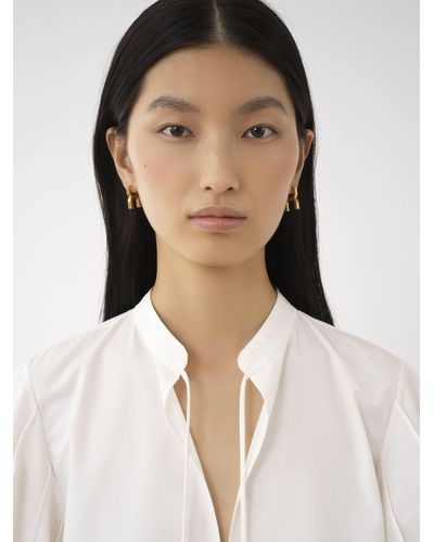 Chloé Tie-detail Tunic Shirt - Natural