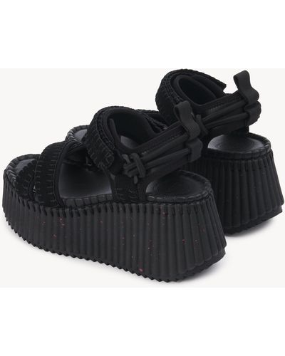 Chloé Nama Platform Sandal - Black