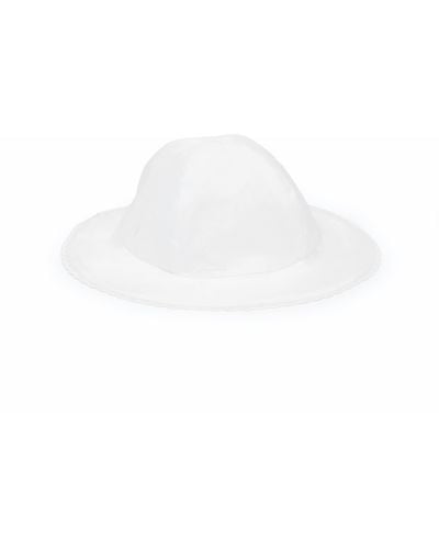 Chloé Scallop Hat - White