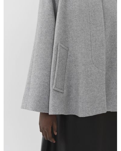 Chloé Short Cape Coat - Gray