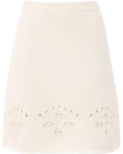Chloé A-line Mini Skirt - White