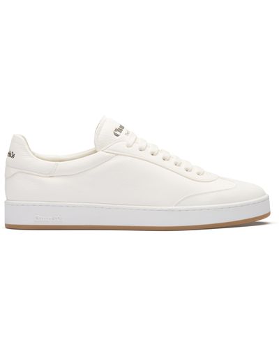 Church's Deerskin And Suede Trainer - White