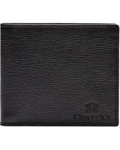 Church's St James Leather 4 Card & Coin Wallet - Black