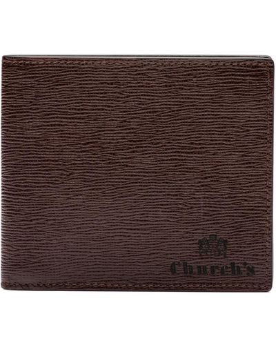 Church's St James Leather 4 Card & Coin Wallet - Brown
