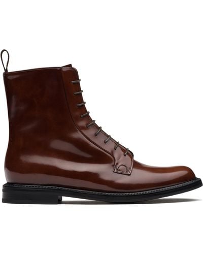 Church's Polished Binder Lace Up Boot - Brown