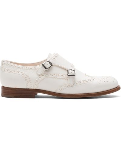 Church's Deerskin Monk Brogue - White