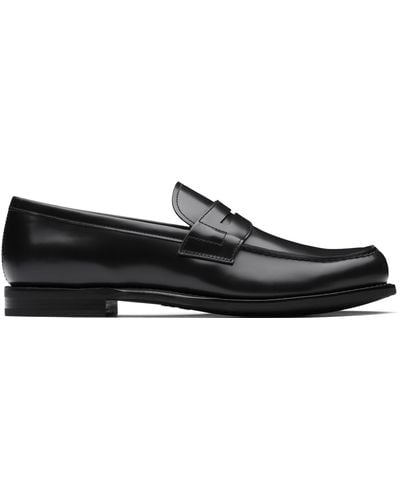 Church's Bright Calf Leather Loafer - Black
