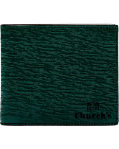 Church's St James Leather 8 Card Wallet - Green