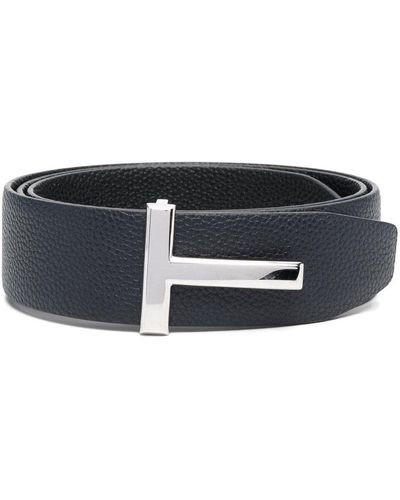 Tom Ford 40cm Reversible Leather Belt - Black