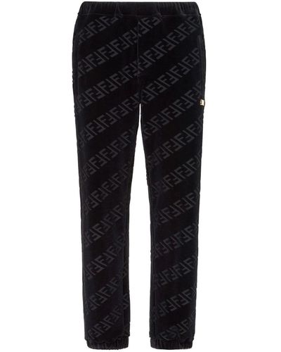 Fendi Diagonal Ff Joggers - Black