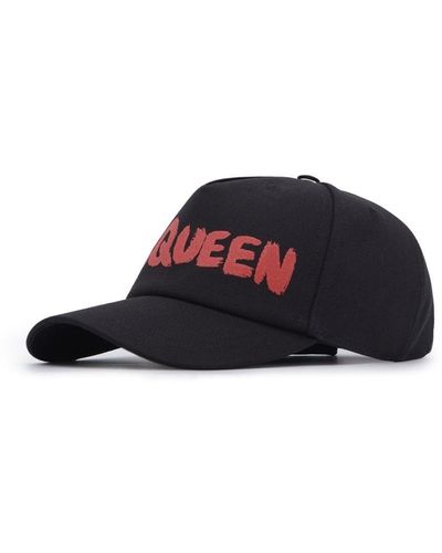 Alexander McQueen Mcqueen Graffiti Cap - Black