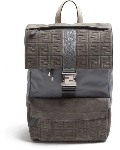 Fendi Ff Backpack - Grey