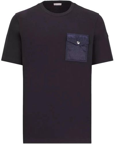 Moncler Monogram Pocket T Shirt - Black