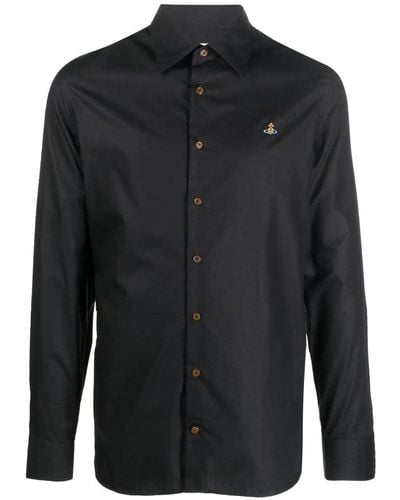 Vivienne Westwood Classic Ghost Shirt With Orb - Black