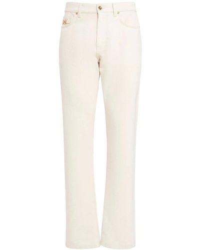 Versace Rinsed Denim Jeans - White