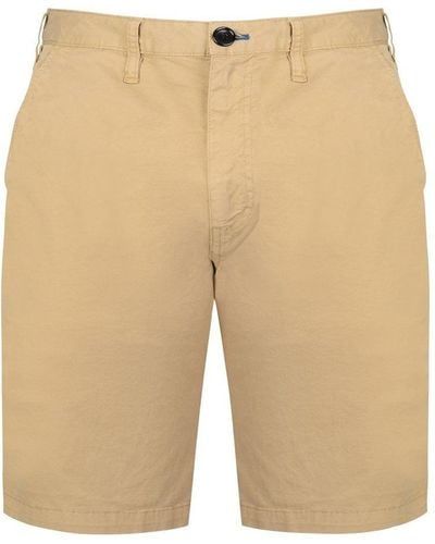 Paul Smith Slim Cotton Shorts - Natural