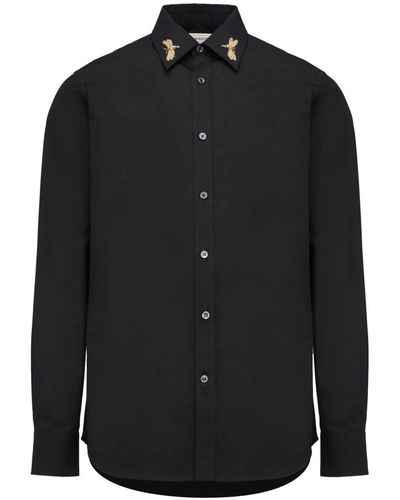 Alexander McQueen Embelished Collar Shirt - Black