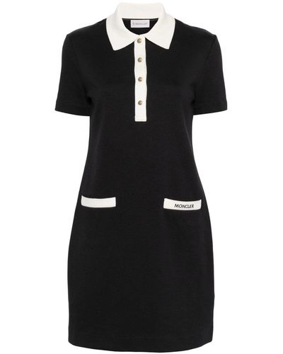 Moncler Cotton Stripe Dress - Black