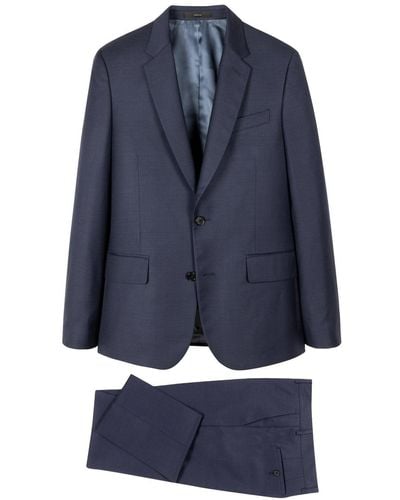 Paul Smith Tailored T Button Suit - Blue