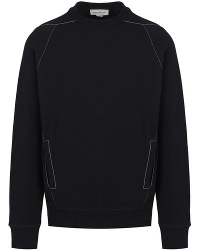 Alexander McQueen Organic Loopback Sweatshirt - Black