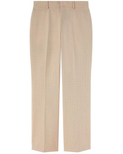 Palm Angels Retro Flare Suit Trousers Beige - Natural