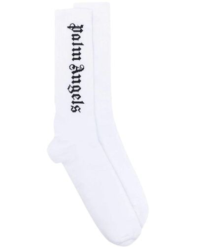 Palm Angels Classic Logo Socks - White