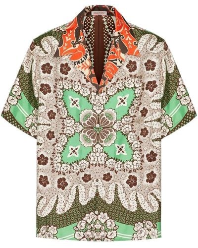 Valentino Bandana Flower Shirt - Multicolour