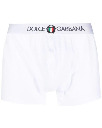 Dolce & Gabbana Dg Crest Boxer Shorts - White