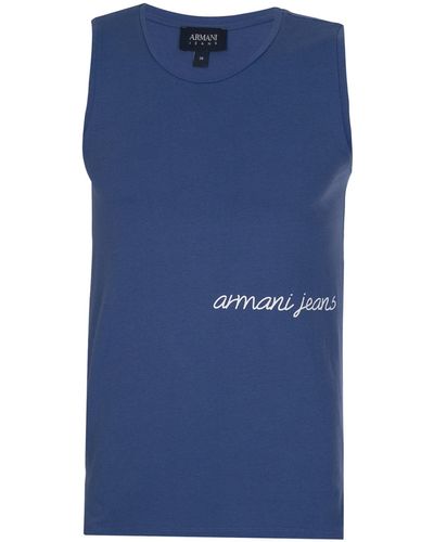 Armani Jeans Sleeveless T-shirt - Blue