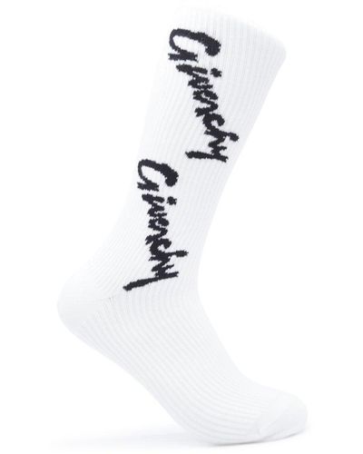 Givenchy Script Socks - White