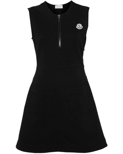 Moncler Short Cotton Dress - Black
