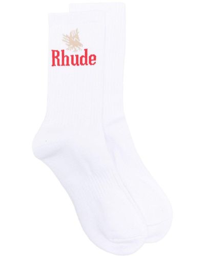 Rhude Eagles Socks - White