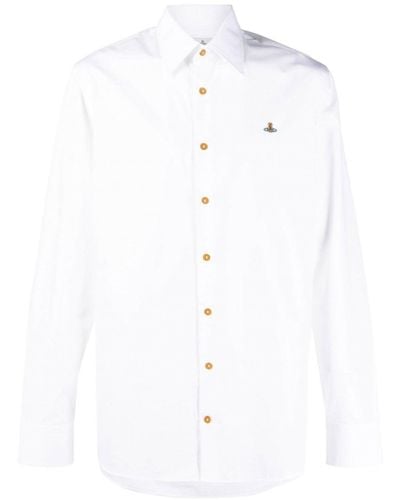 Vivienne Westwood Classic Ghost Shirt With Orb - White