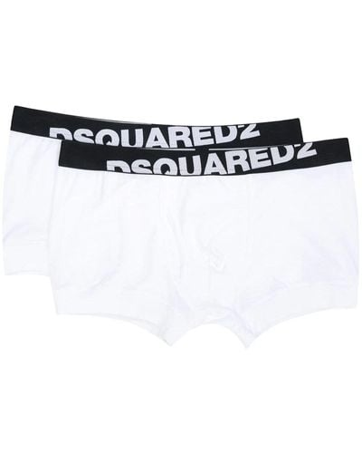 DSquared² 2 Pack Cotton Boxers - White