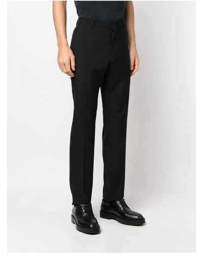 Valentino Tailoring Wool Trousers - Black