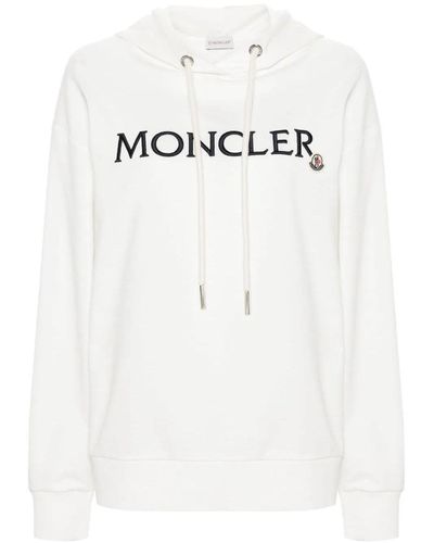 Moncler Pullover Hooded Top - White