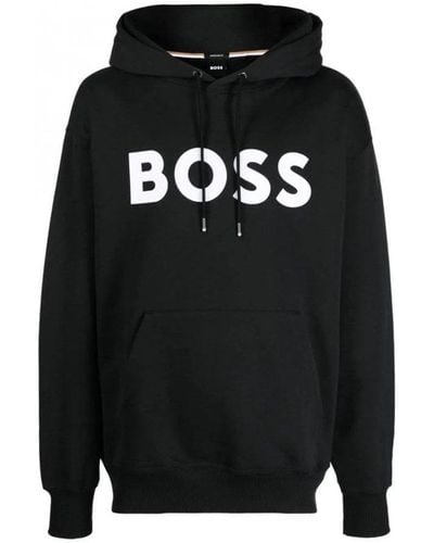 BOSS Sullivan 16 Logo Hooded Top - Black