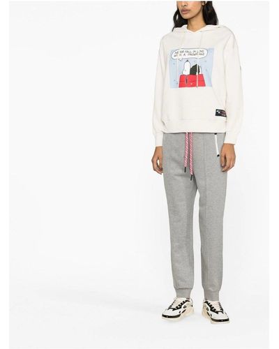 3 MONCLER GRENOBLE Cuffed JOGGERS - White