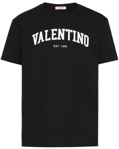 Valentino Print T Shirt - Black